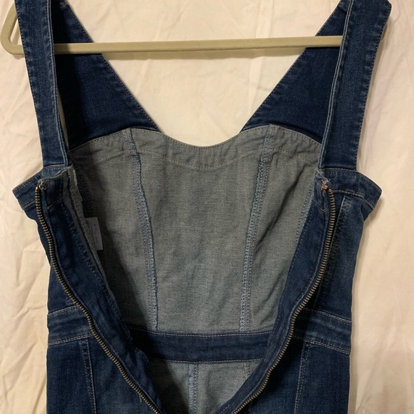 Guess Denim Bodycon Jumpsuit - Picture 3 of 5